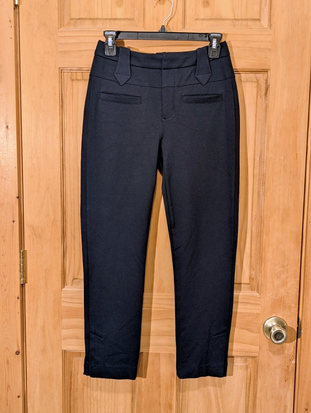 Cabi Barrister Trousers Pants Ponte Ankle Black Stretch Sz 0 Career Stretch NWOT
